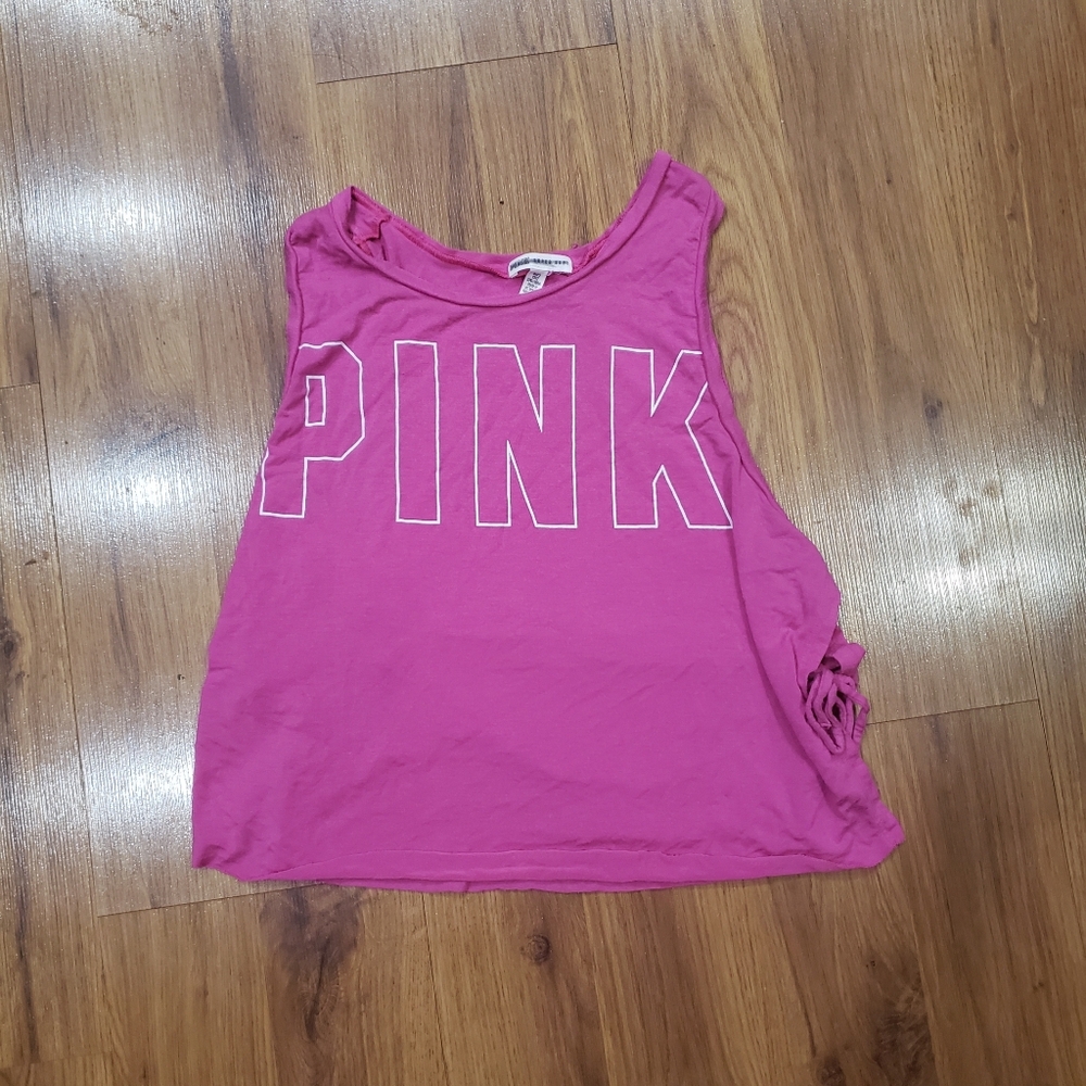 Pink Victoria's Secret Super Soft Cropped Tank Top!